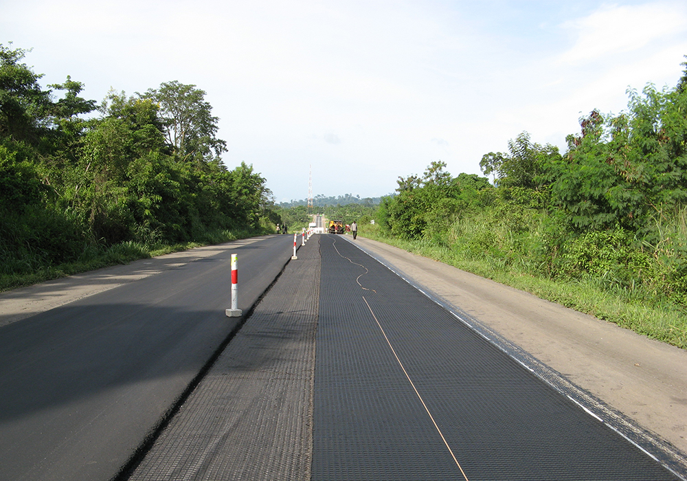 Reinforcement of Asphalt Structure- Apedwa Bunso Road, Ghana