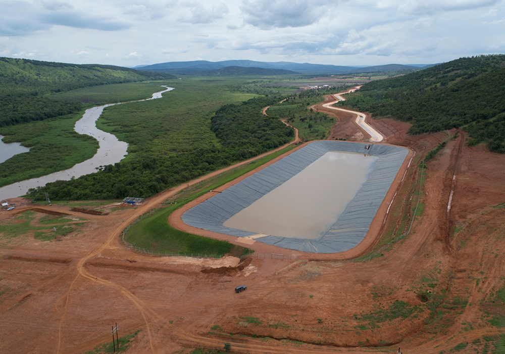 Lining of water reservoir - Rwanda